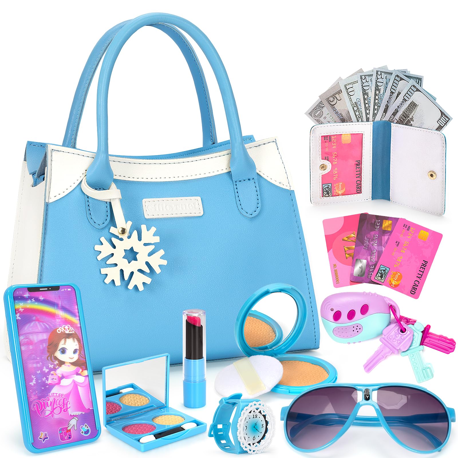 Officygnet toddler purse set with handbag for imaginative play and party prep