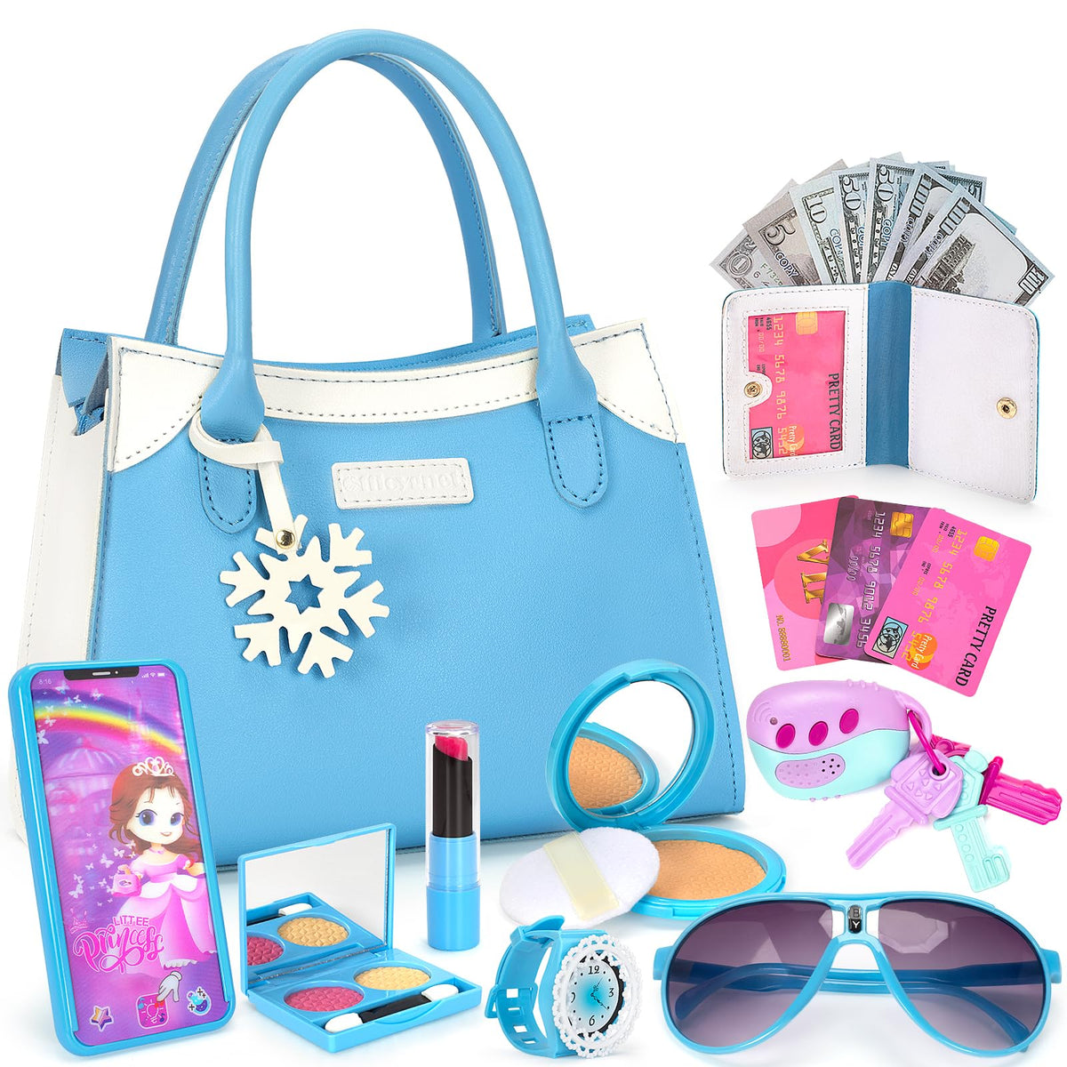 Officygnet toddler purse set with handbag for imaginative play and party prep
