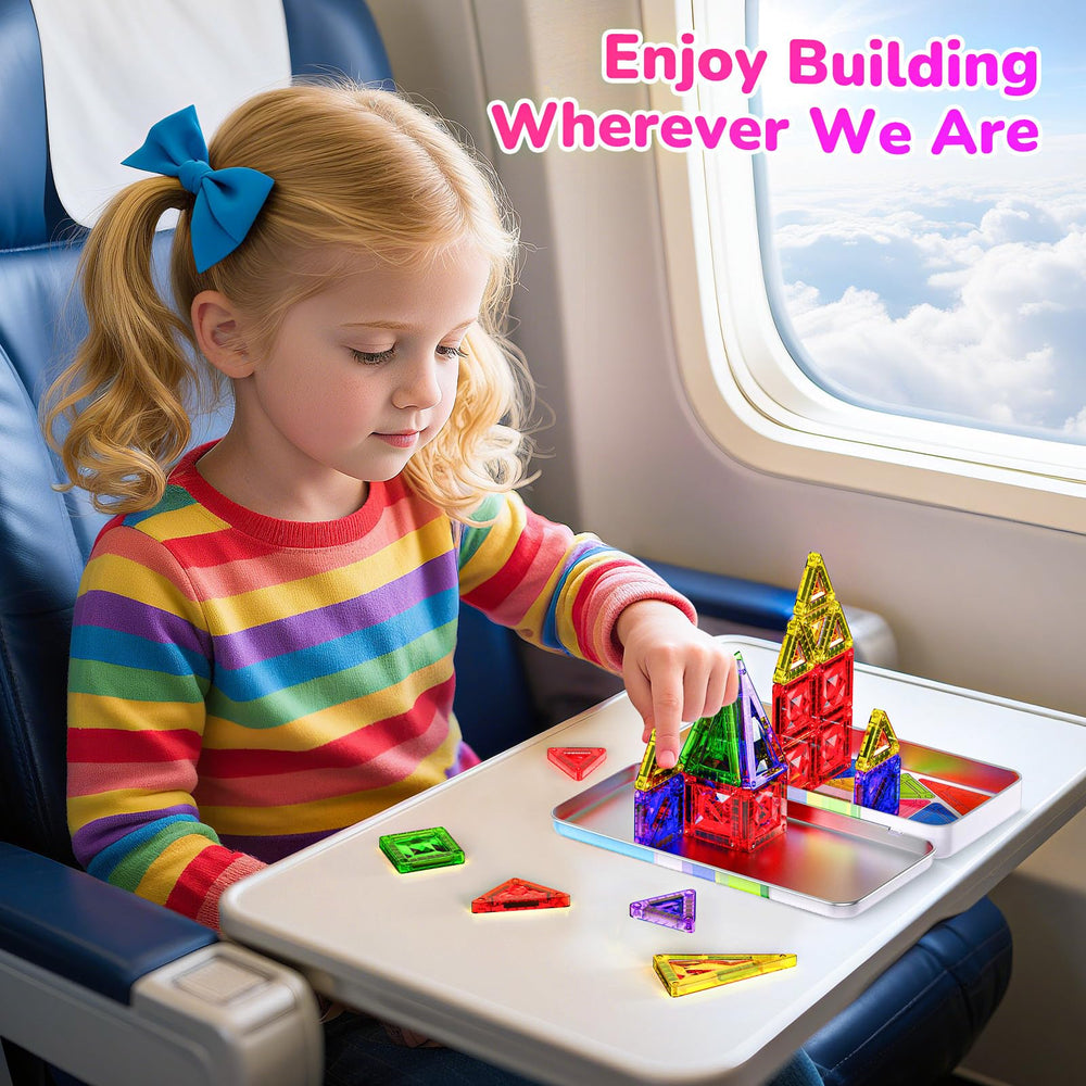 OFFISYS Mini magnetic tiles support shape recognition through stacking