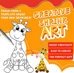 OFNMY Shrinky Dink Paper bundle, 25 sheets for endless mini art projects.