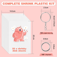 OFNMY Colorful shrink plastic sheets, vibrant finishes and uniform shrinkage.