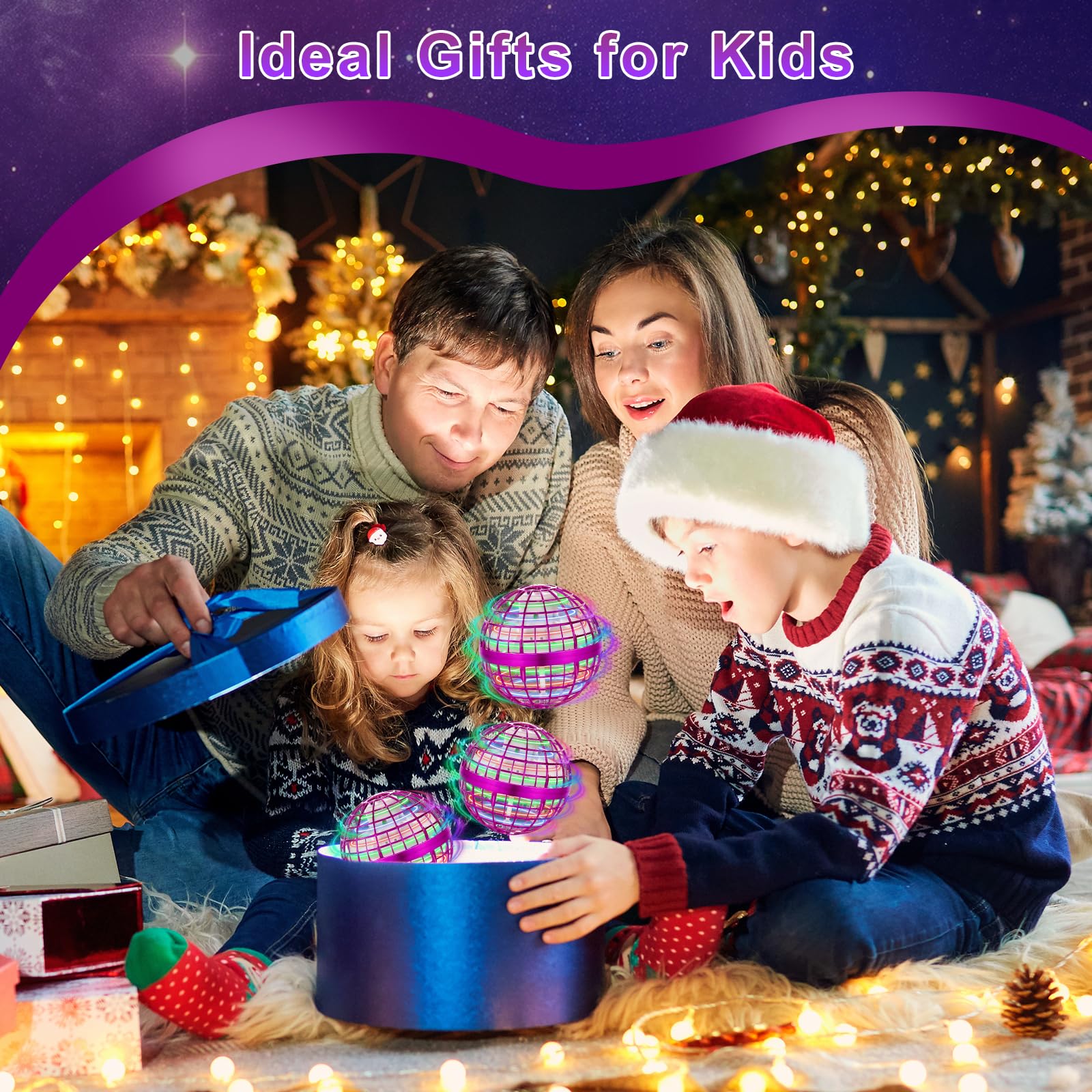 OFUN Flying Orb Ball 2025 gift-ready packaging for kids