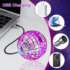 OFUN Flying Orb Ball 2025 LED light pattern during flight