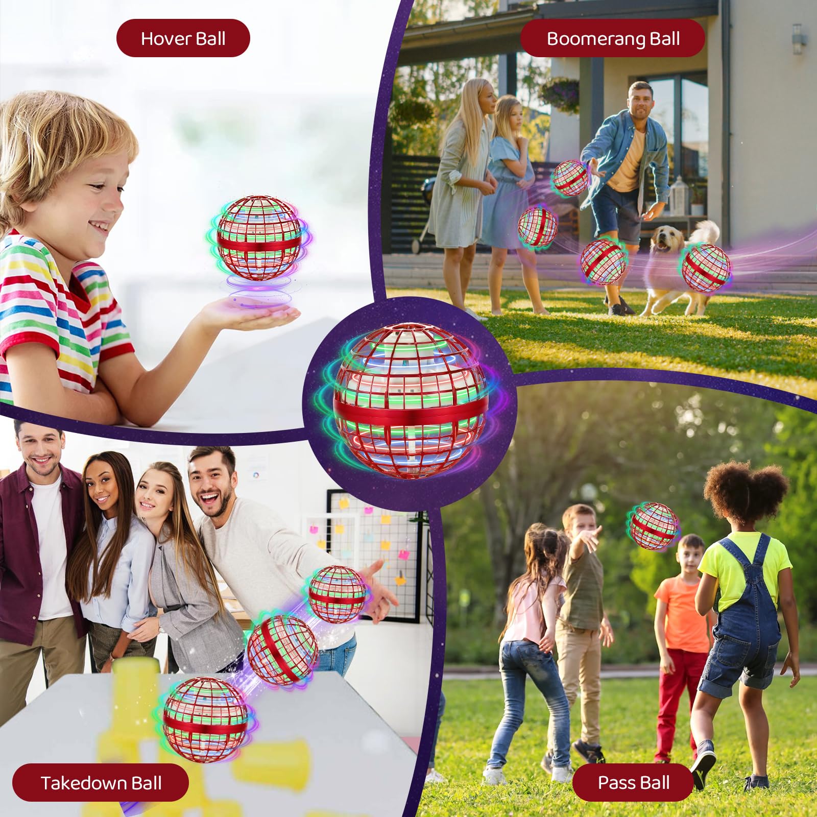 OFUN Flying Orb Ball with a durable, lightweight frame for active outdoor play.