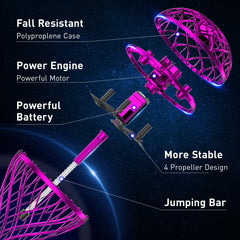 OFUN Flying Orb Ball responds to hand gestures for intuitive control.