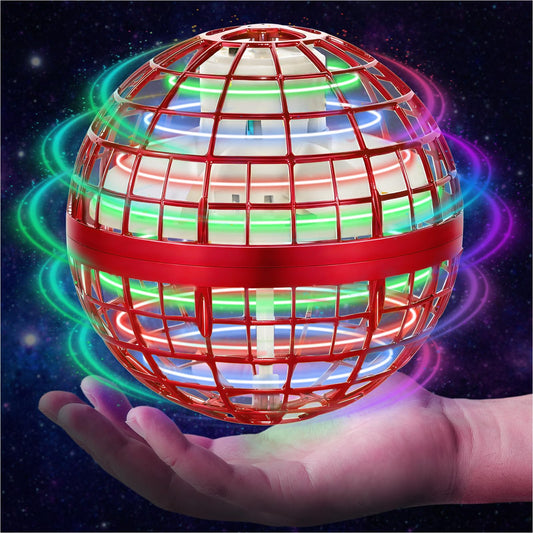 OFUN Flying Orb Ball in action with glow for indoor and outdoor fun.