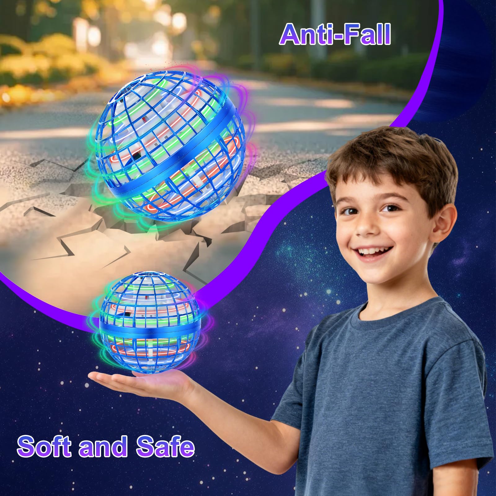 OFUN Orb Ball features a durable soft shell for safe, repeated outdoor fun
