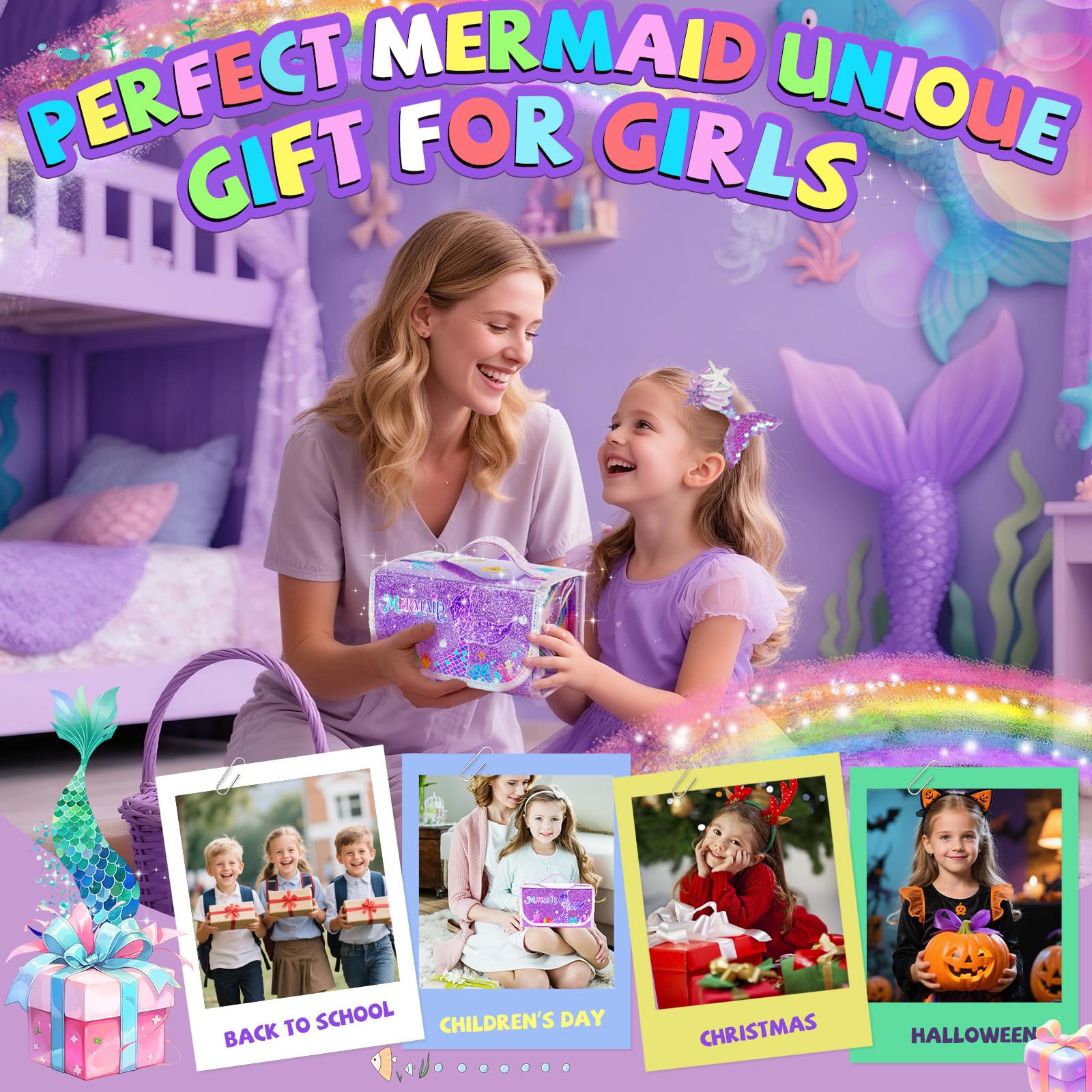 OFUSUY Mermaid art gift idea for birthdays and holidays