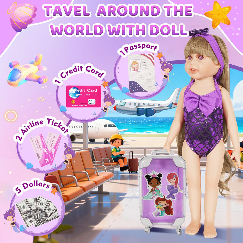 OFUSUY mermaid jewelry set adds shimmering sparkle to outfits.