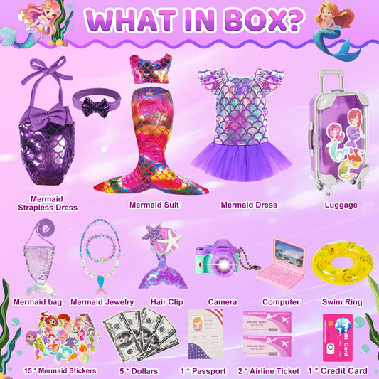 OFUSUY mermaid tank dress for versatile doll outfits and mix-and-match play.