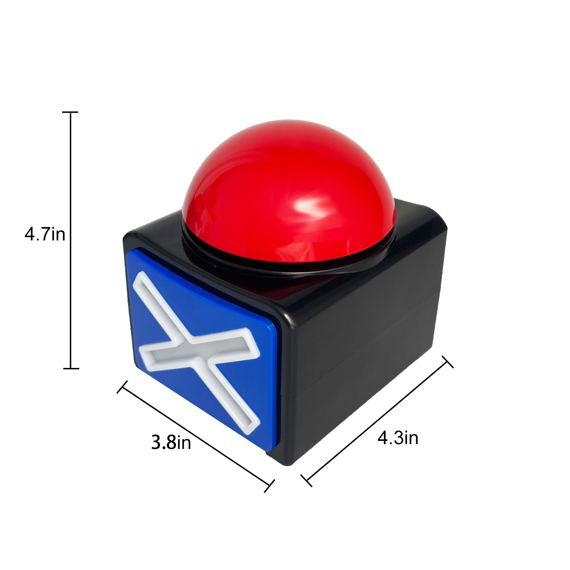 OFVENS buzzer press action demonstrates quick response for trivia and shows.