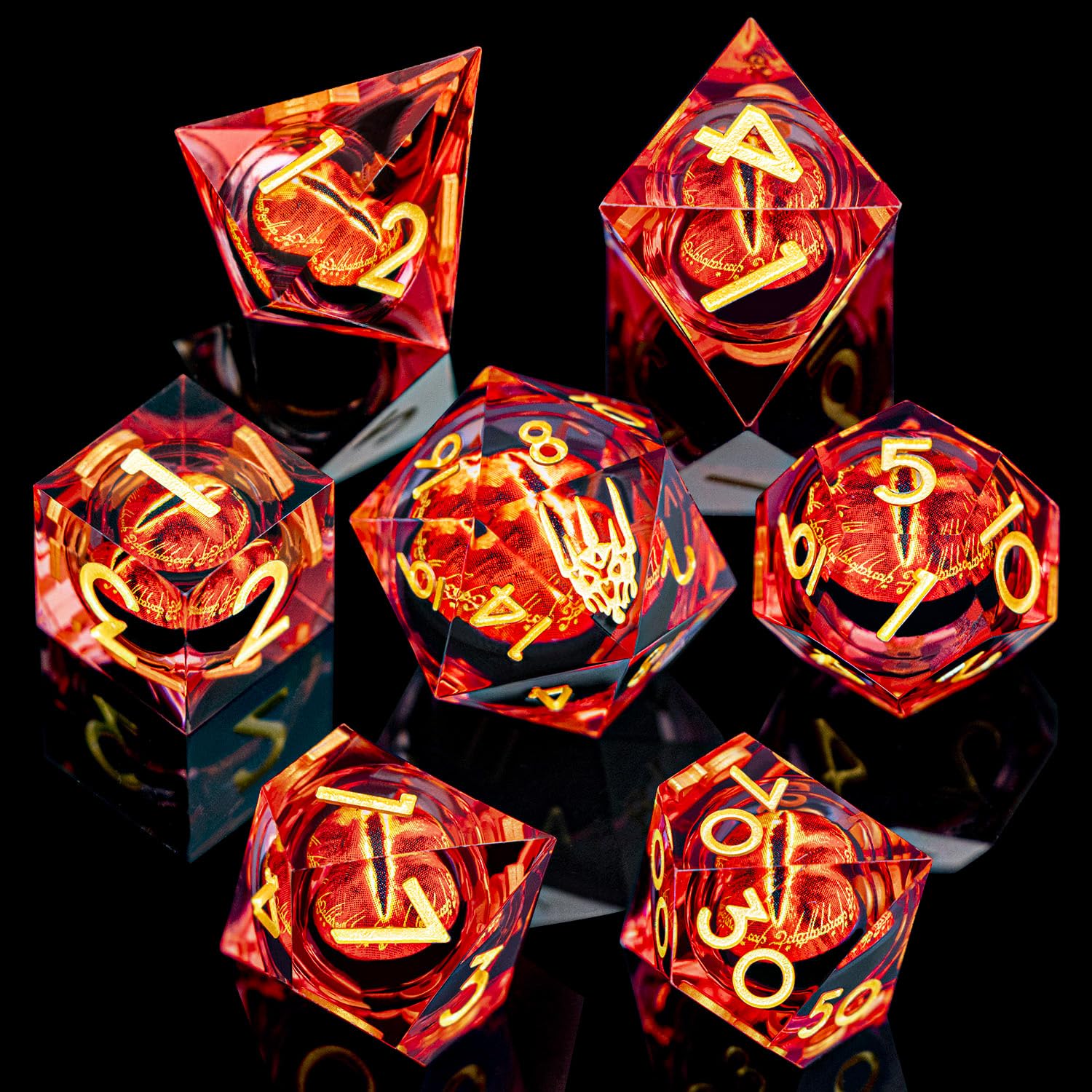 OGCOPHEN Liquid Core DND dice provide smooth, consistent rolls.