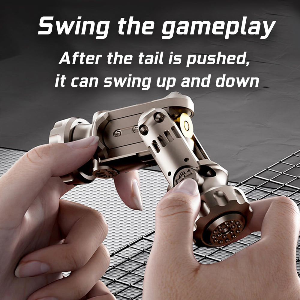 Ography craftsmanship shines in this compact fidget gun for collections.