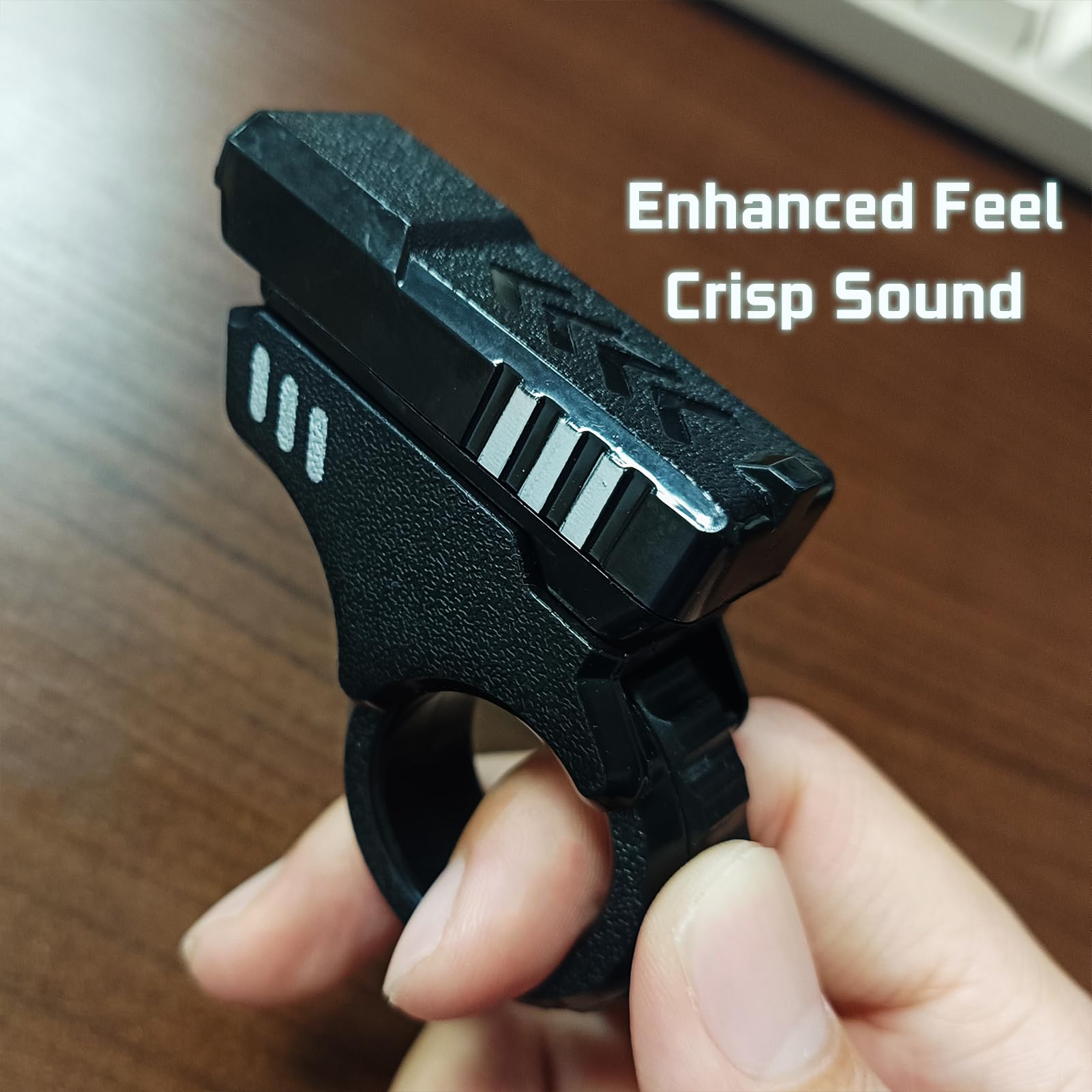 Ography fidget gun box packaging indicates gift-ready presentation.