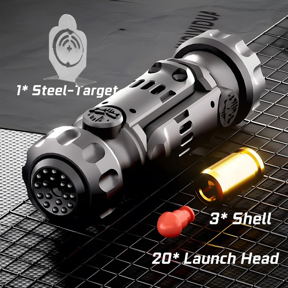 Ography fidget gun stress-relief toy for discreet desk play.