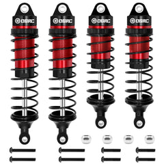 OGRC oil shock absorber assembly in black red for 1/10 RC cars