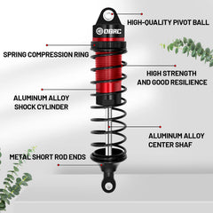 OGRC hard-anodized body resists wear for durable RC shocks