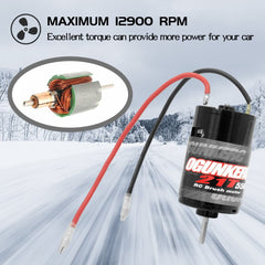 OGUNKE OGRC 550 21T motor side view, compact fit for tight spaces.