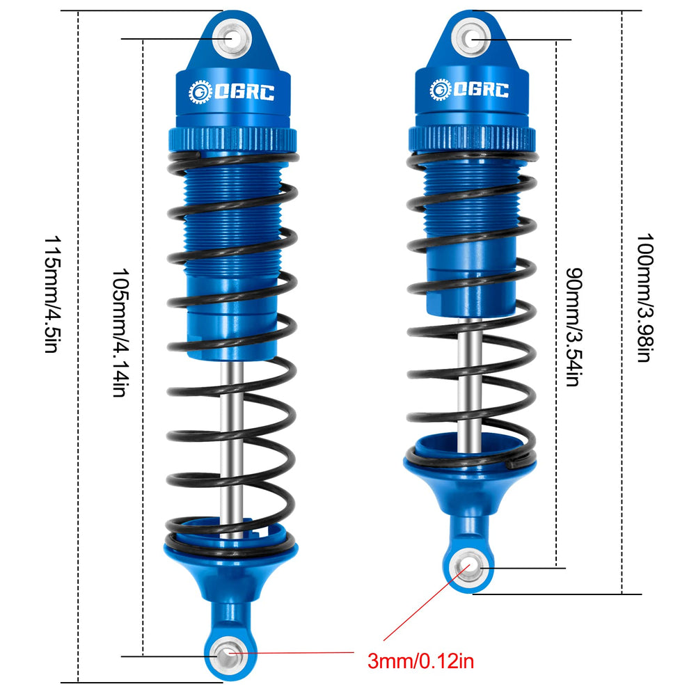 OGUNKE OGRC bright blue appearance keeps shocks looking fresh after long sessions