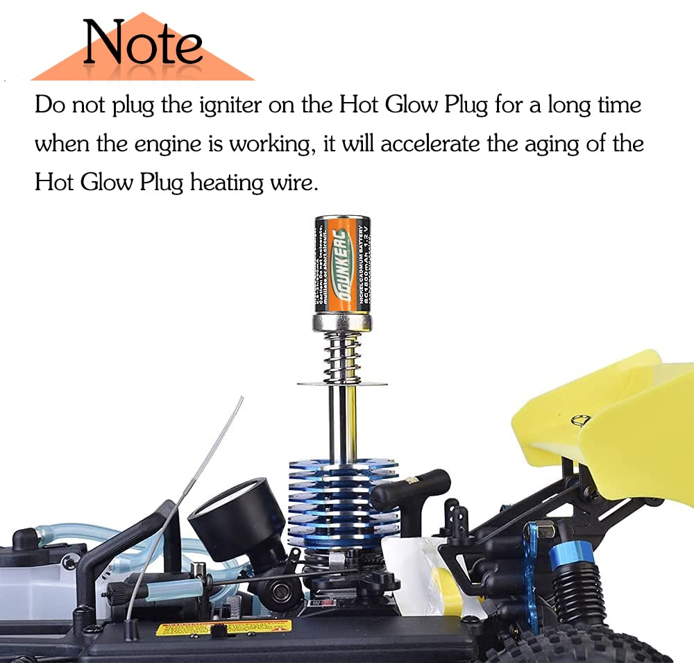 OGUNKE OGRC glow plug igniter with rechargeable battery for nitro RC models.