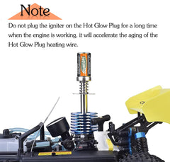 OGUNKE OGRC glow plug igniter with rechargeable battery for nitro RC models.
