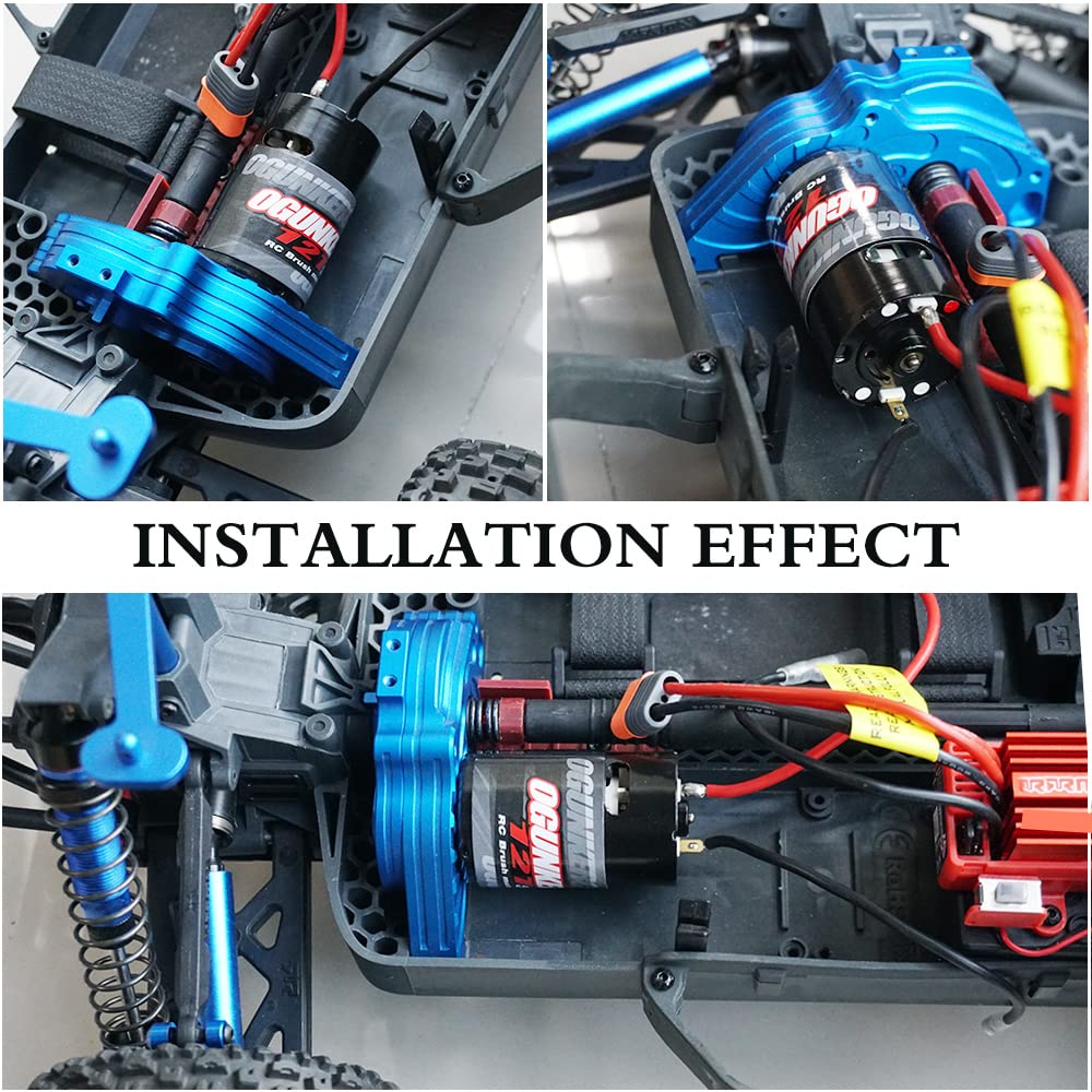 OGUNKE RC 550 motor supports 6-8.4V power for versatile battery setups.