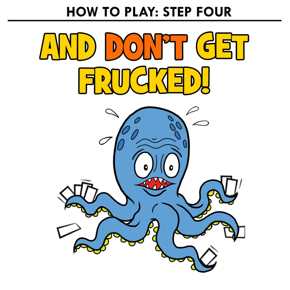 Oh Fruck! group playing captures fast-paced, humorous chaos at the table.