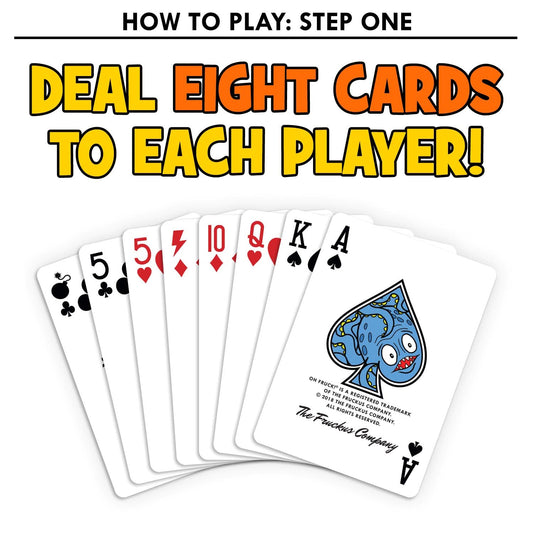 Oh Fruck! tabletop setup with multiple players for a lively game night.