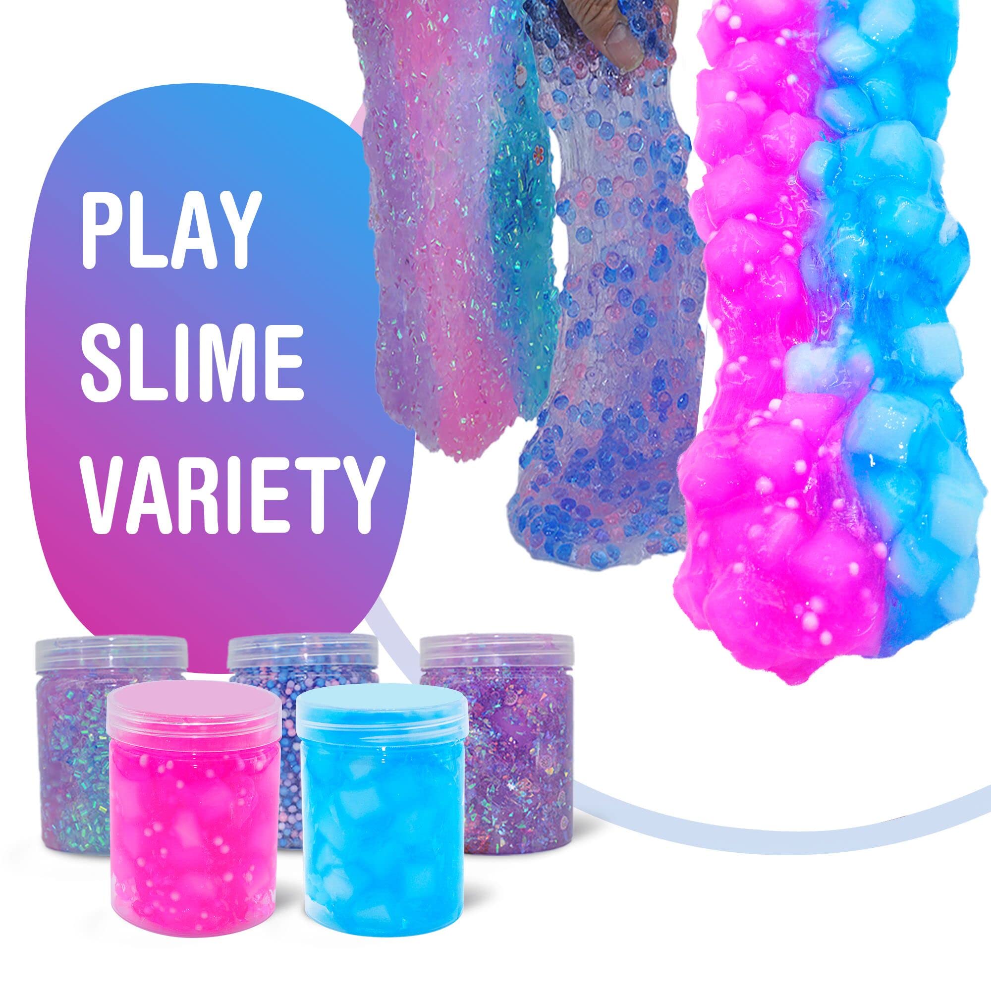 OHIECIHY Unicorn Slime Kit fish beans slime texture addition