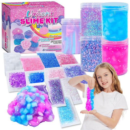 OHIECIHY Unicorn Slime Kit foam crunchy detail for creative play