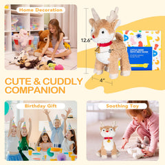 OHKIDS cuddle toy reindeer 12.6-inch for bedtime companionship