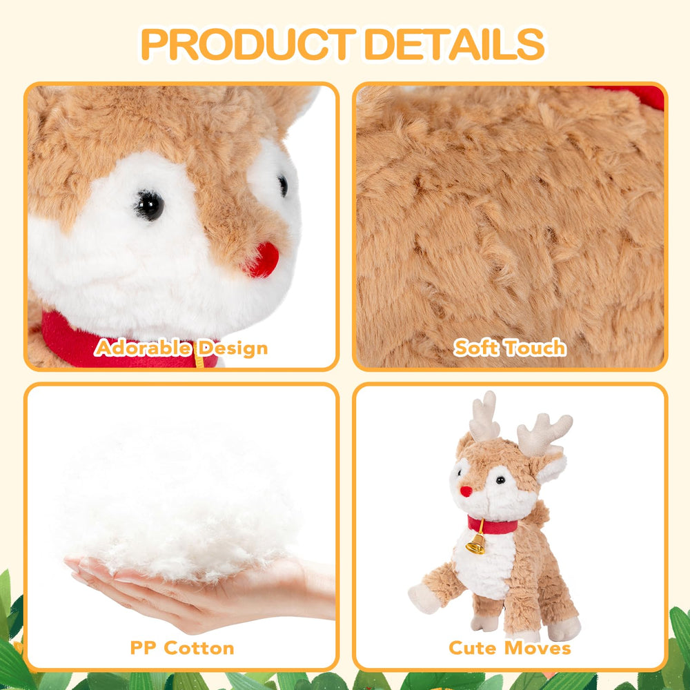 OHKIDS home decor reindeer plush as a soft decorative accent