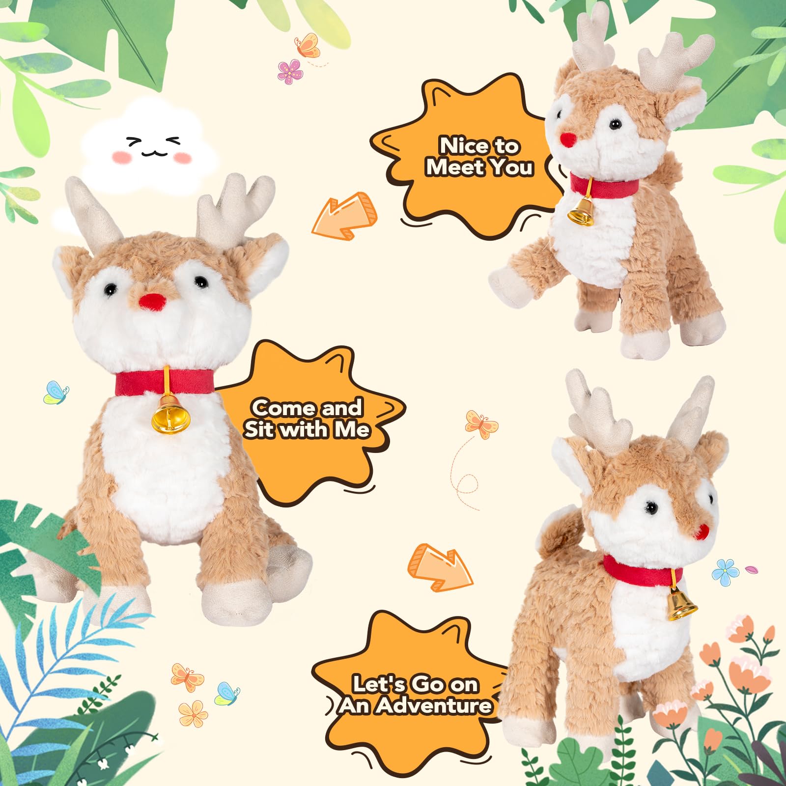 OHKIDS woodland party deer plush adds festive charm