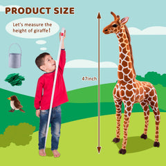 OHKIDS woodpecker companion completes the lifelike giraffe scene