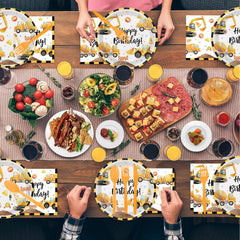 Oigco construction party backdrop and banner elevate décor and photo ops.