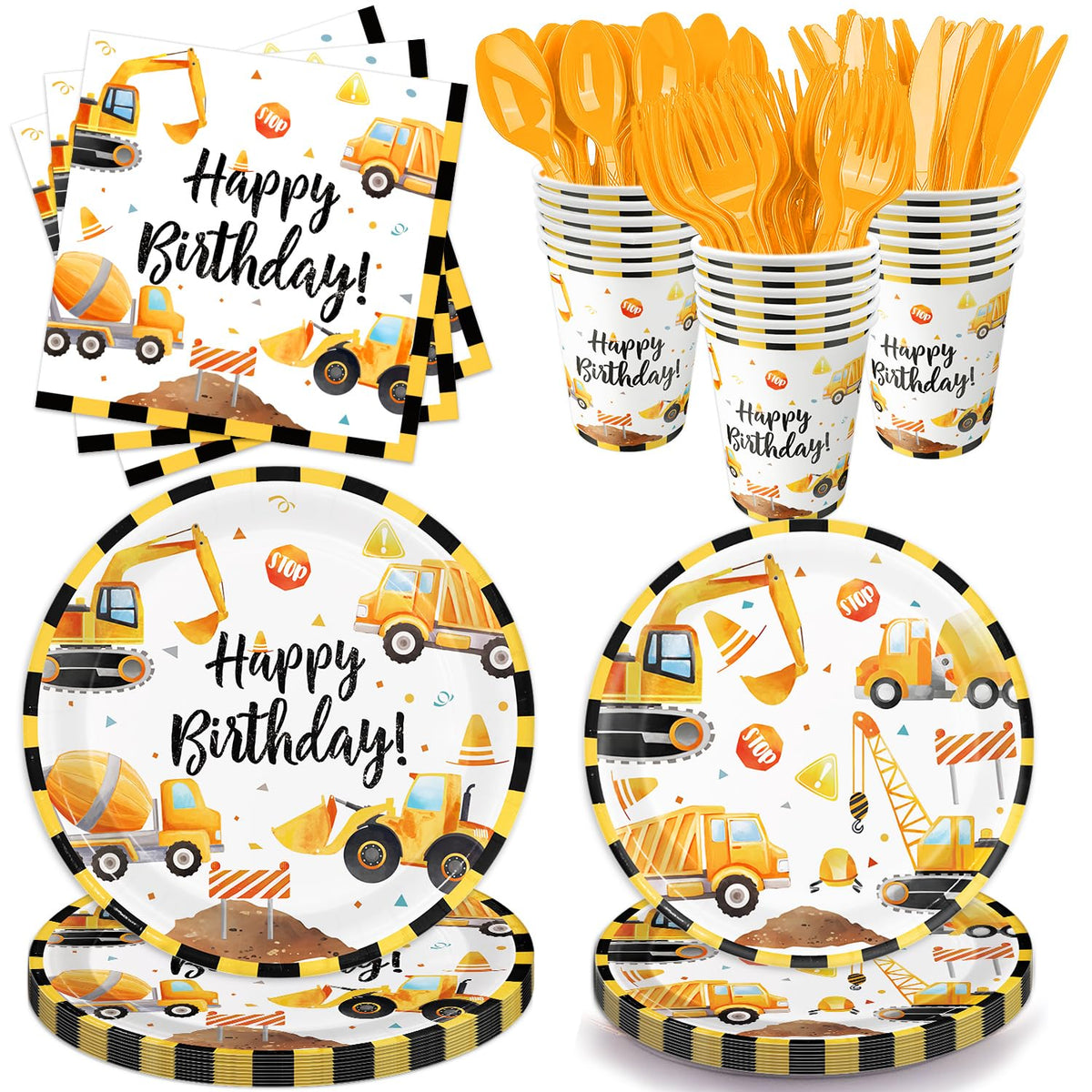 Oigco construction 9-inch plates offer sturdy dining for kids with quick cleanup.