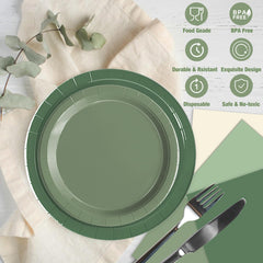 Oigco sage green gradient decor adds calm sophistication to any tablescape