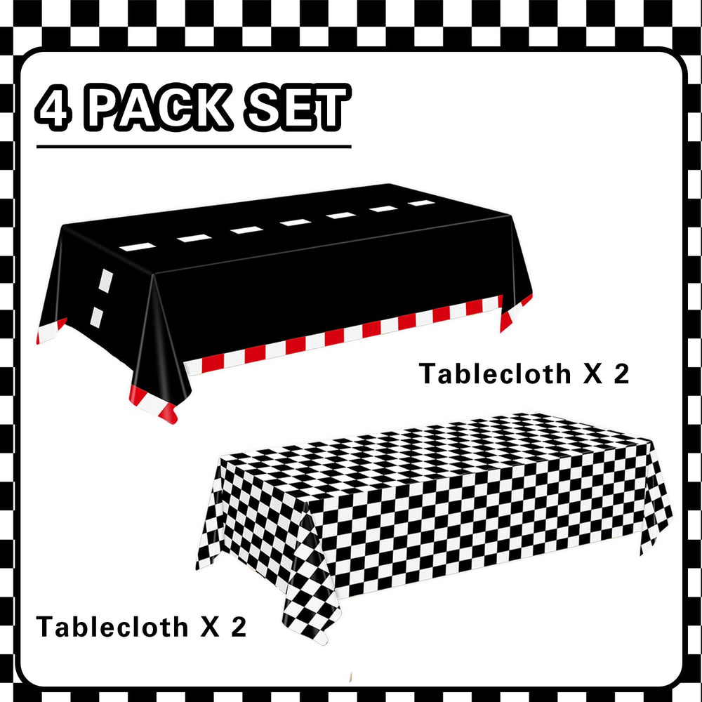 Oigco tablecloth 54x108 for race car themed events and spills