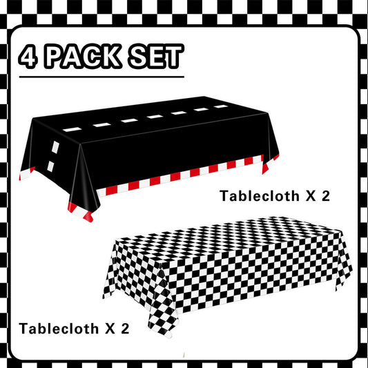 Oigco tablecloth 54x108 for race car themed events and spills