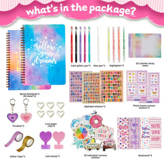 OIHEW stickers and decor enhance diary and scrapbook pages