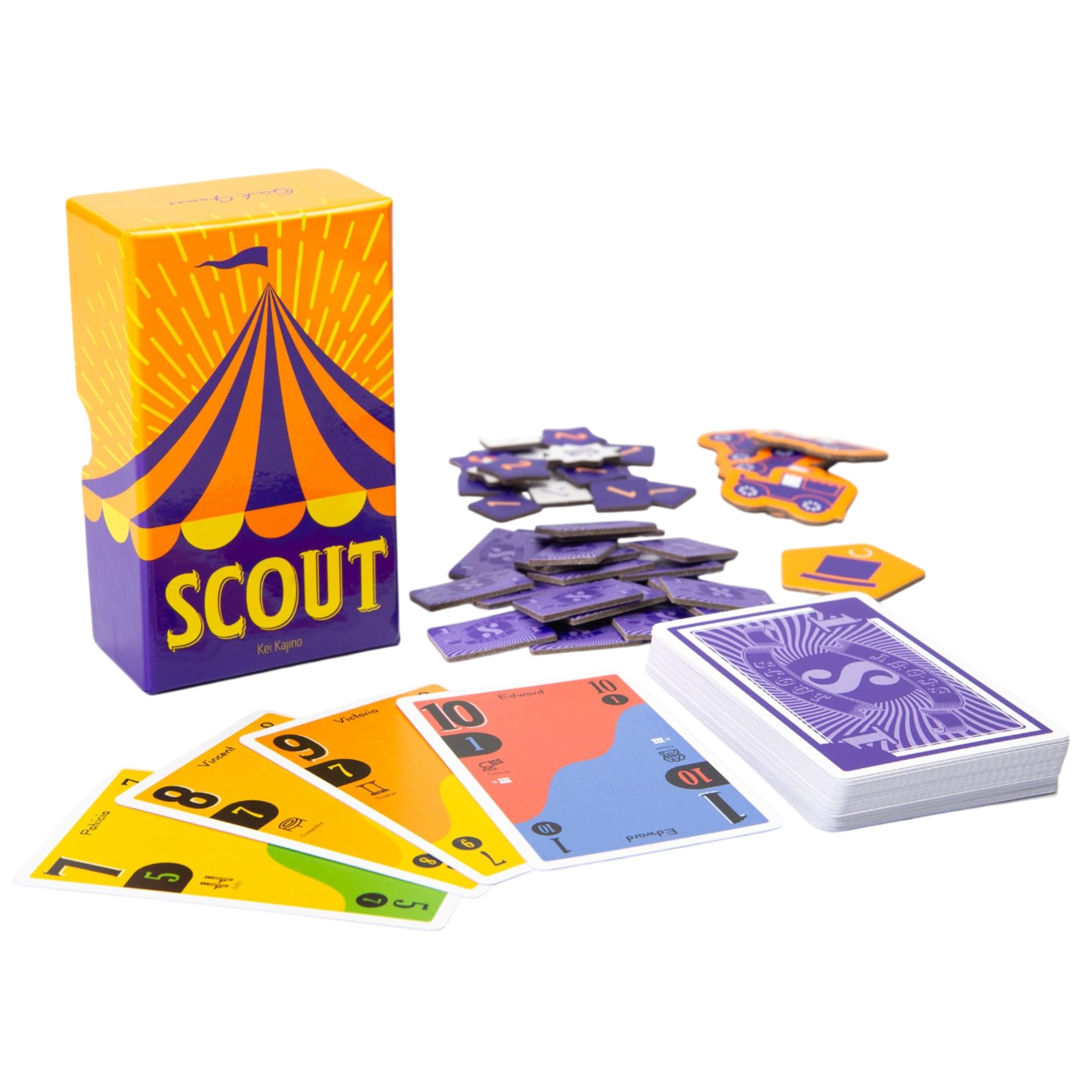 Oink Games Scout front packaging showing compact box and title, ideal for travel