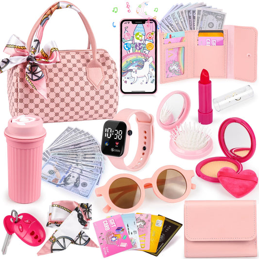 Oisacirg Play Purse handbag for little girls, perfect for organized pretend play