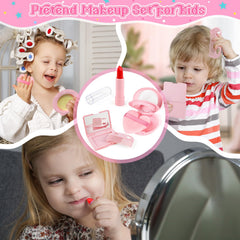 Oisacirg pretend makeup kit encourages safe supervised dress up play