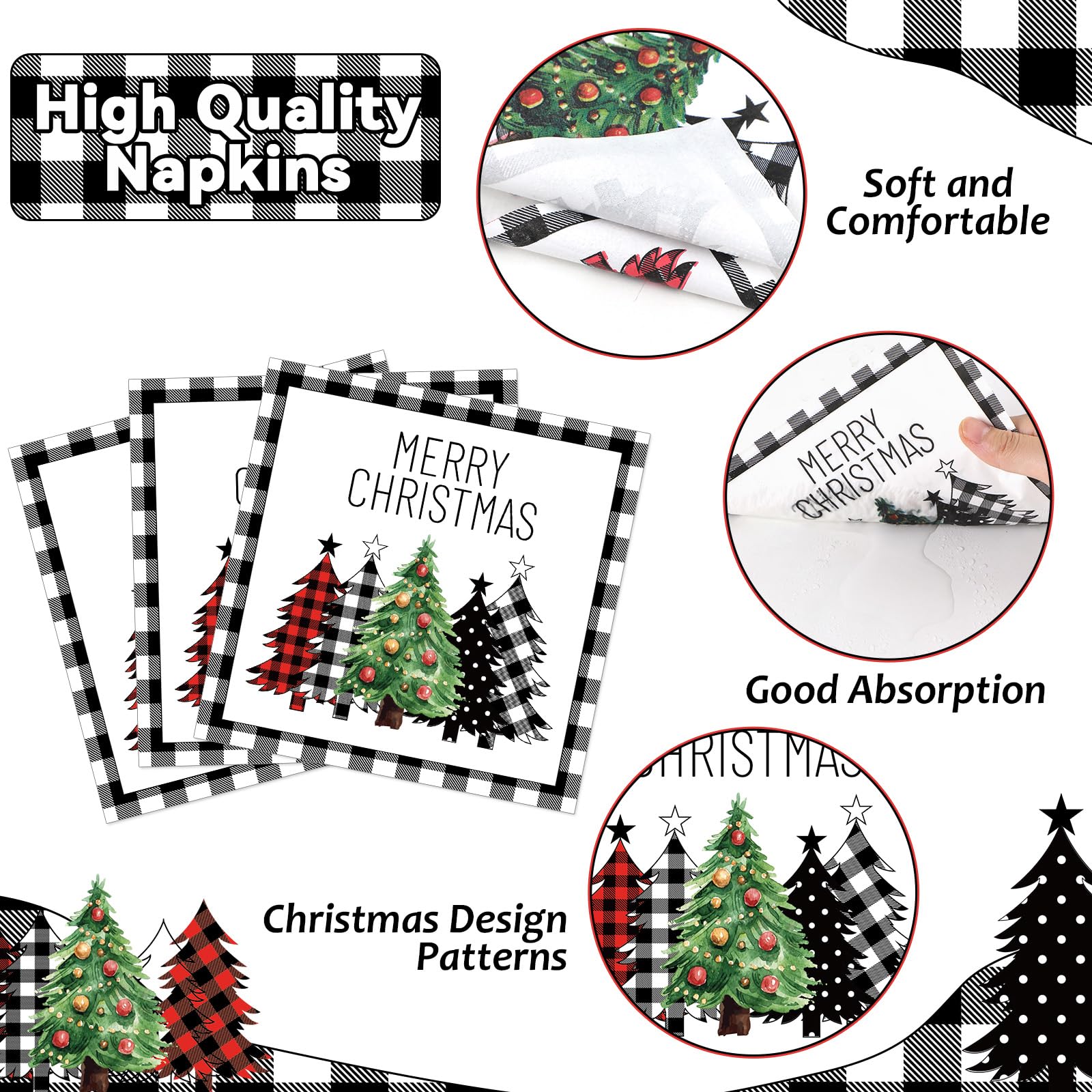 Oitnlaughter Christmas tree pattern dinnerware elevates festive table decor