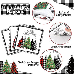 Oitnlaughter Christmas tree pattern dinnerware elevates festive table decor