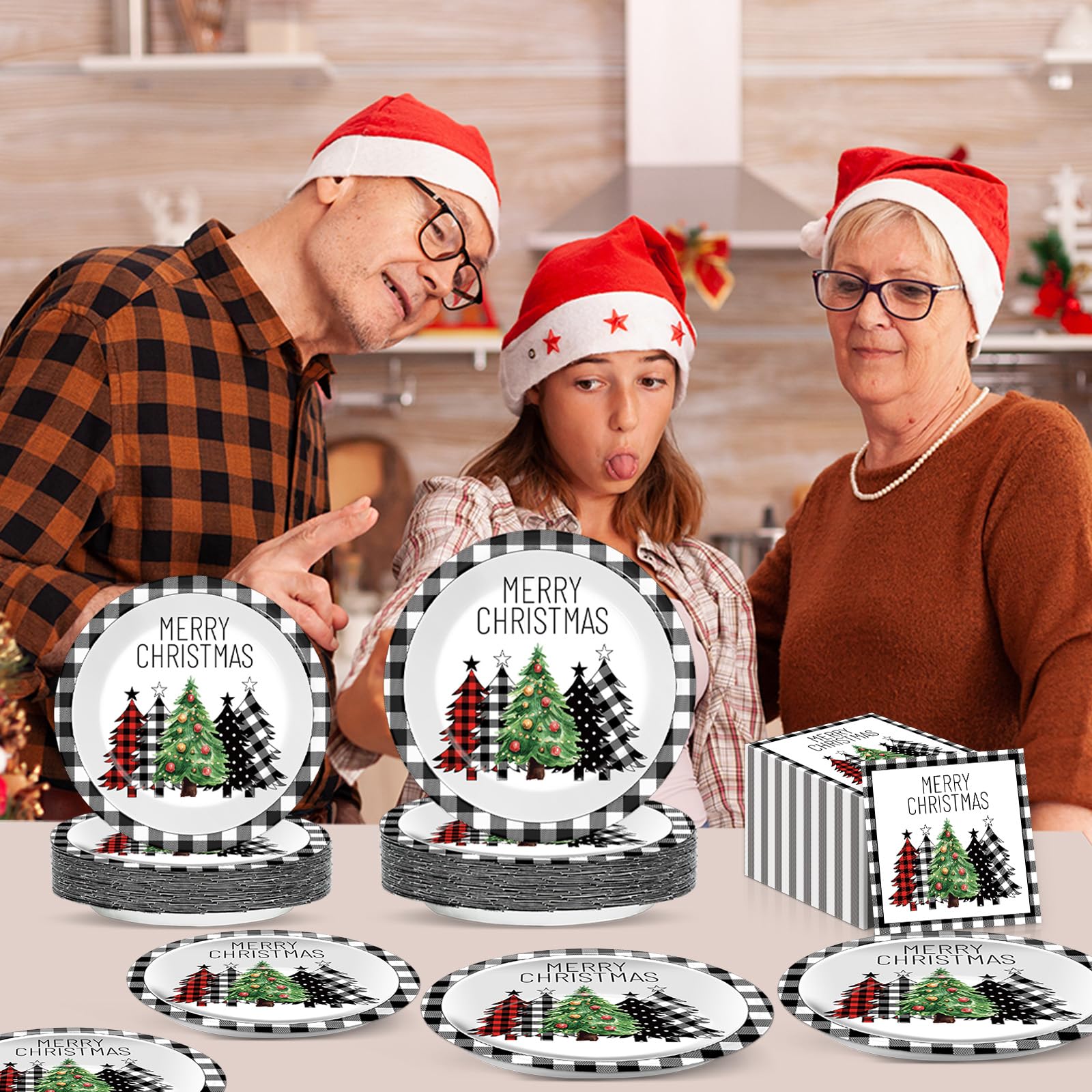 Oitnlaughter Merry Christmas border adds subtle elegance to settings