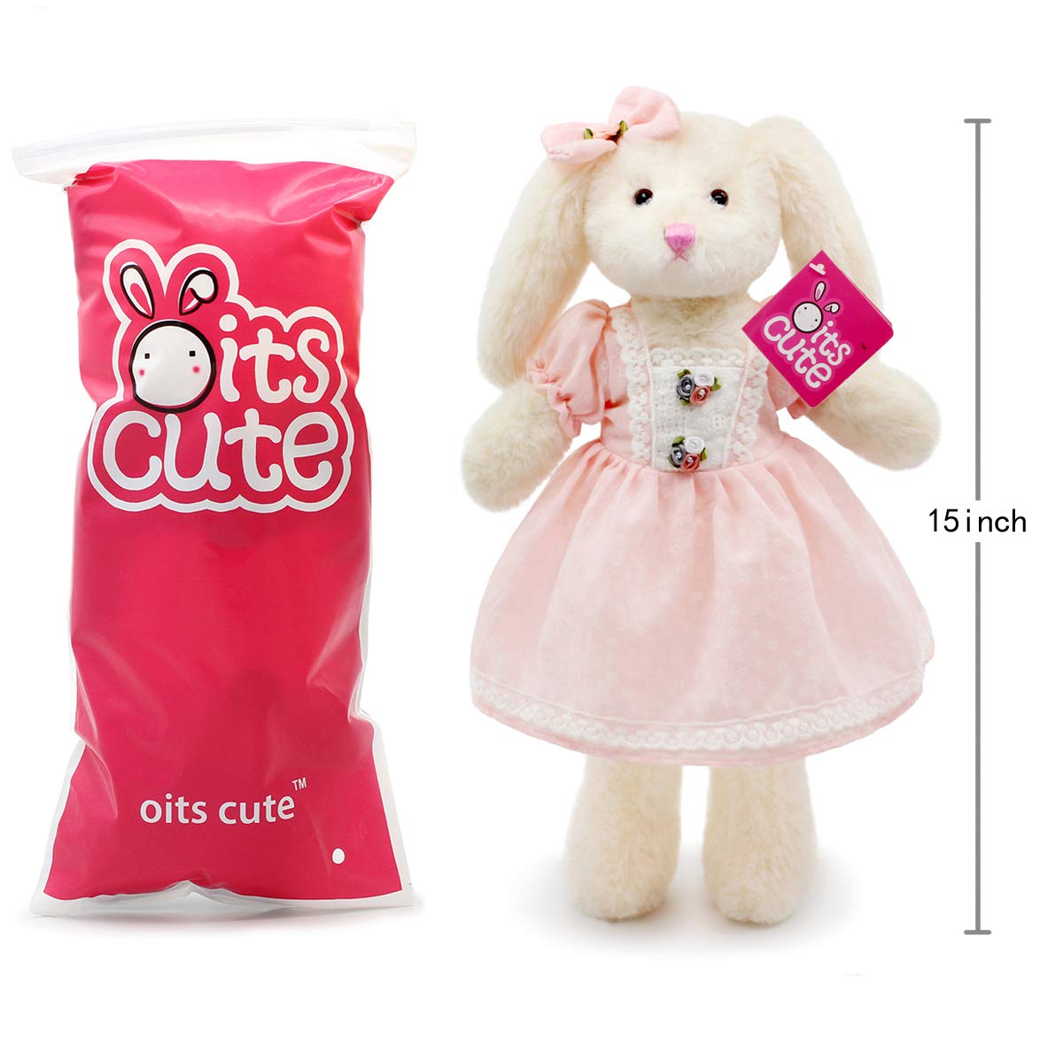 oits cute bunny smiling face adds cheer during playtime and naps