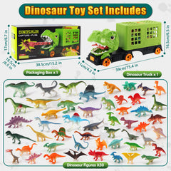 Oiuros 50 hand-painted PVC dinosaurs provide diverse play options.