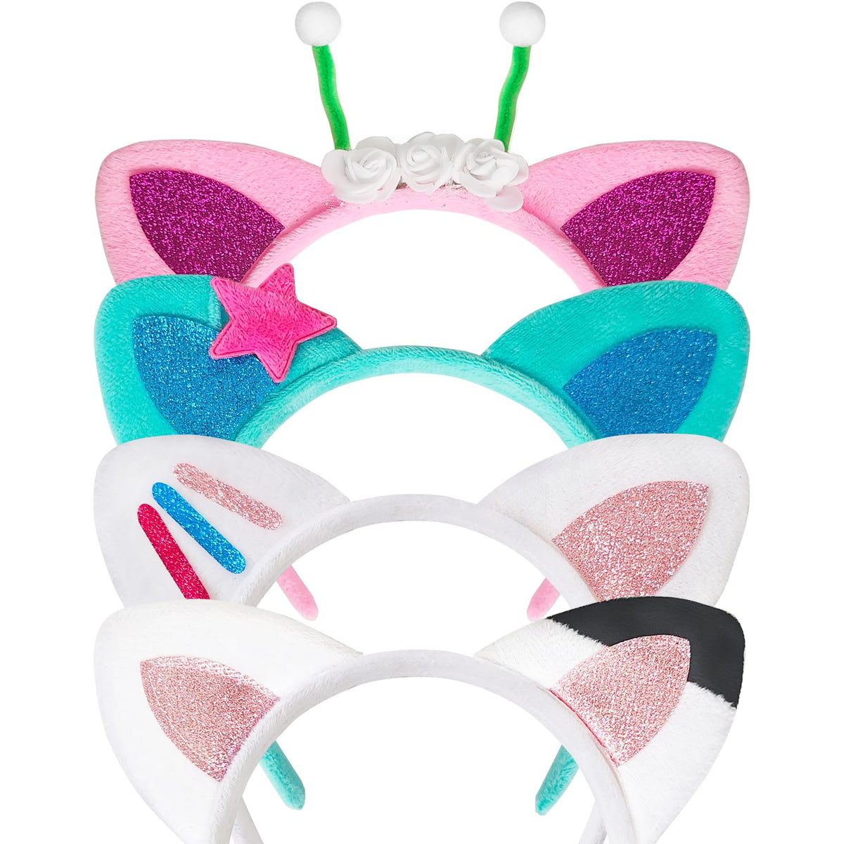 OJYUDD Cat Ears Headband Style 01, plush ears for cute cosplay and photos