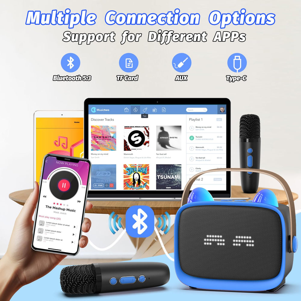 Okaloka Bluetooth 5.3 supports multiple playback modes